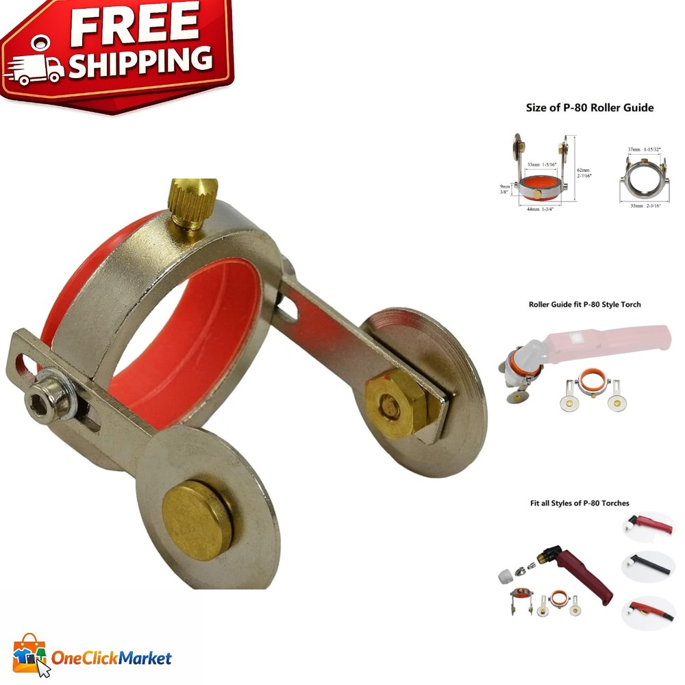 Compact Copper Roller Guide Wheel with One Screw for Plasma Cutting Efficiency