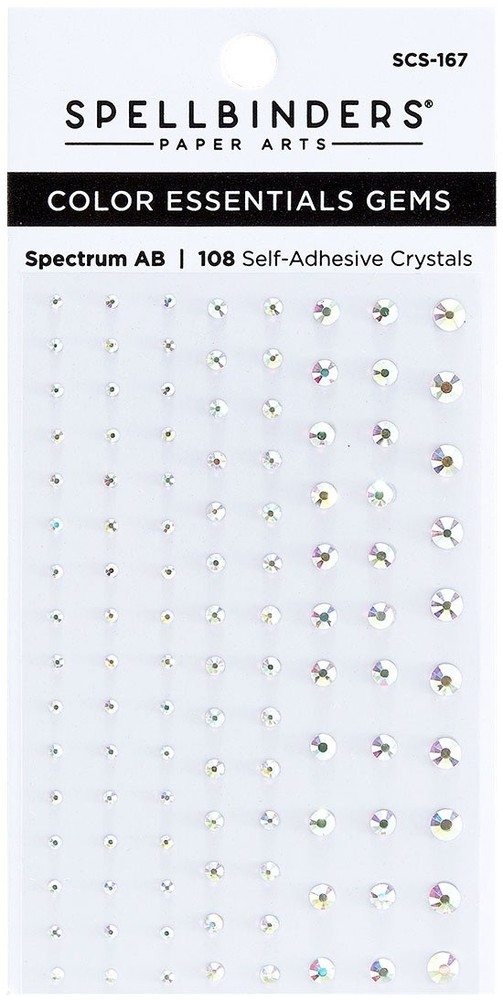 Spellbinders Color Essentials Gems 108/Pkg-Spectrum
