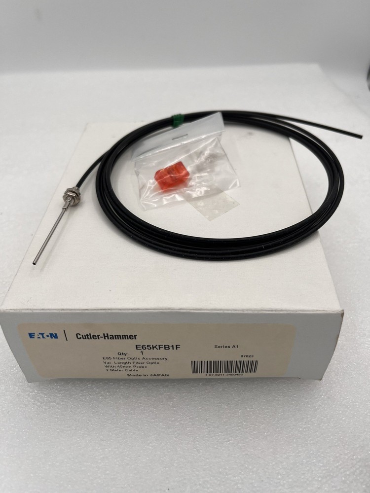 Cutler-Hammer: E65 Fiber Optic Accessory, E65KFB1F. Var. length. 40mm probe