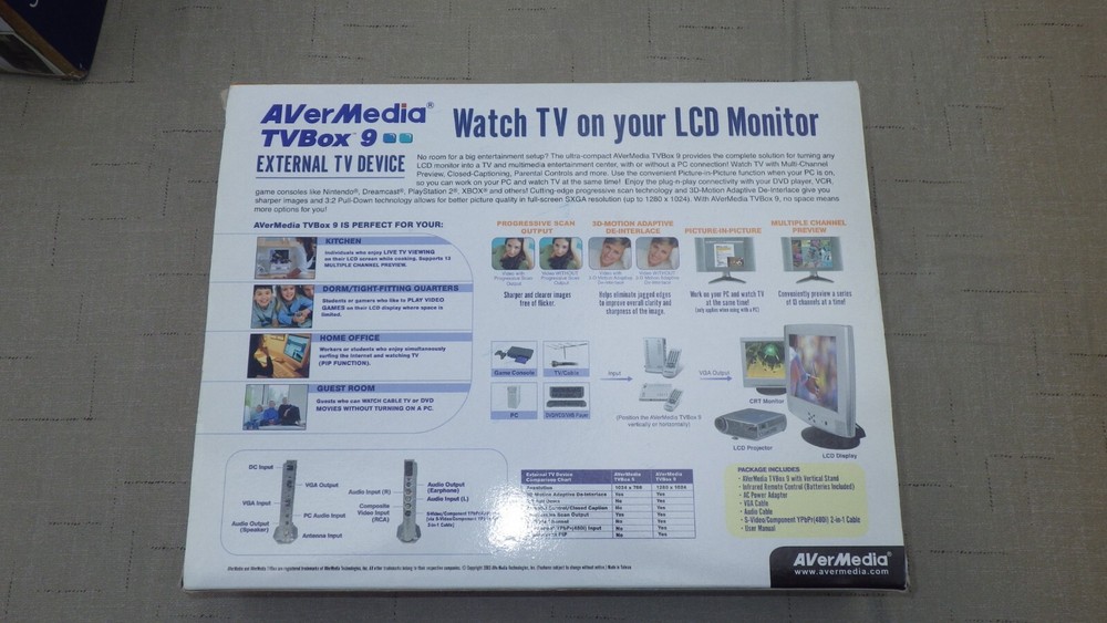 AVerMedia TVBox 9 External TV Device