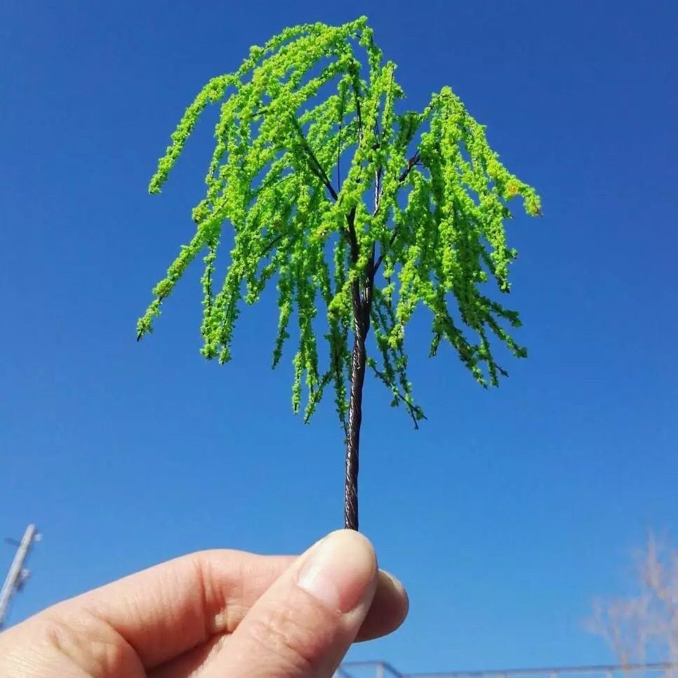 18cm Model Wire Tree Willow Tree Diorama Scene Material Landscape