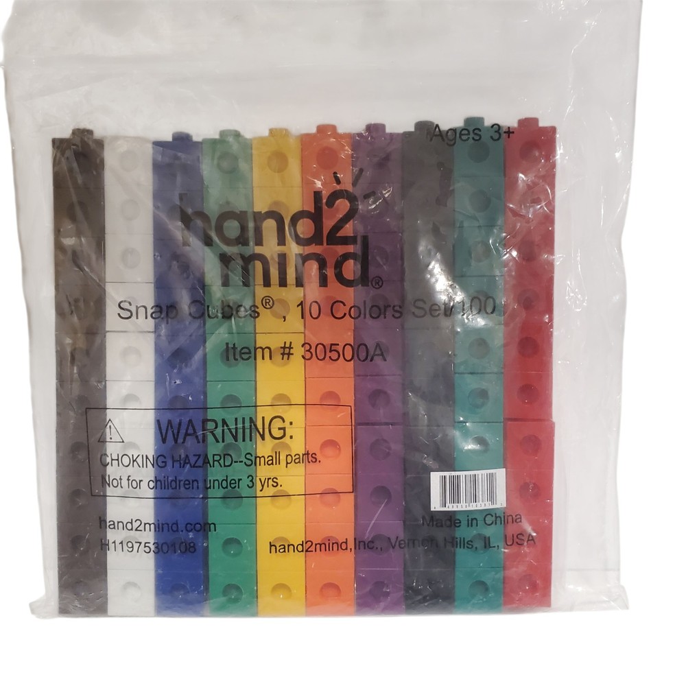 Hand 2 Mind Snap Cubes Item 30500A Math Manipulatives NEW