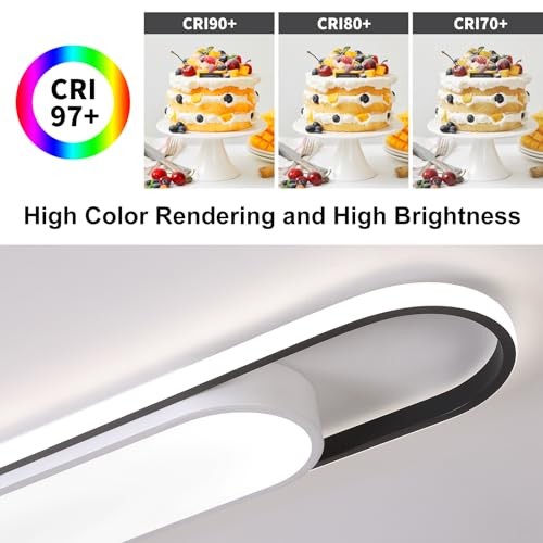 4Ft Modern Smart LED Linear 48 Inch (4 FT) Dimmable(Memory Function/CRI 97+)