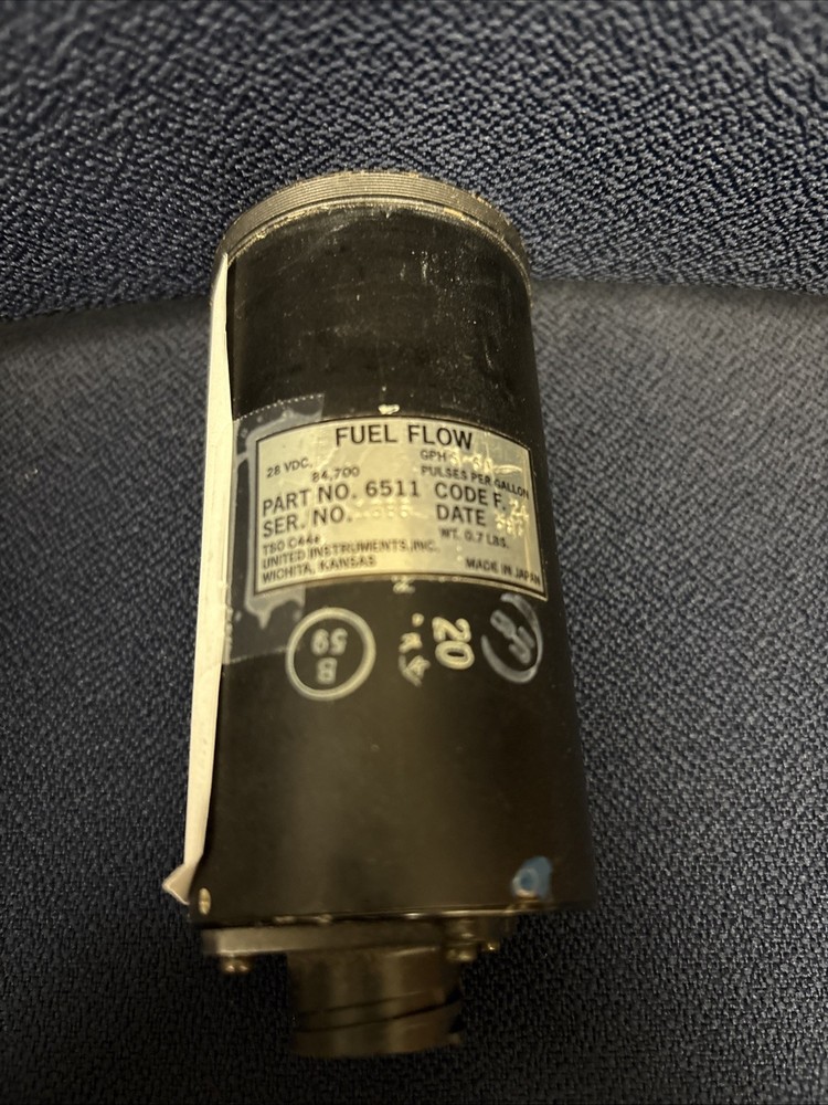 BEECHCRAFT FUEL FLOW INDICATOR P/N: 6511 Good Shape