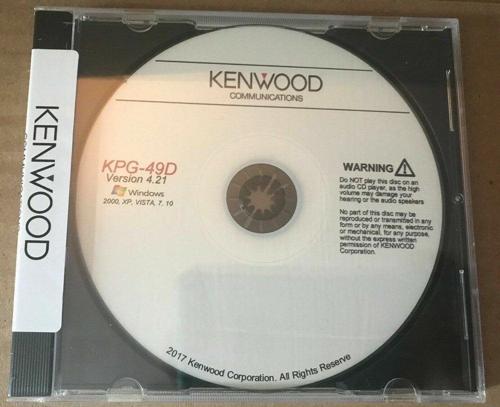 Kenwood KPG-49D Version 4.21 TK780 TK880 TK280 TK380 Programming Software BEST!!