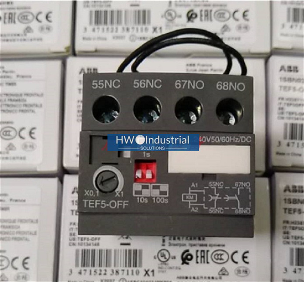 1/pieces NEW ABB Power Off Delay Head TEF5-OFF Contactor Timer Module