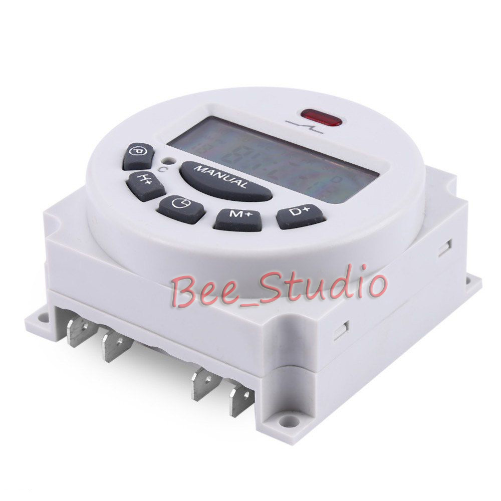 DC 12V 24V AC110V 120V 220V 230V LCD Programmable Cycle Clock Timer Relay Switch