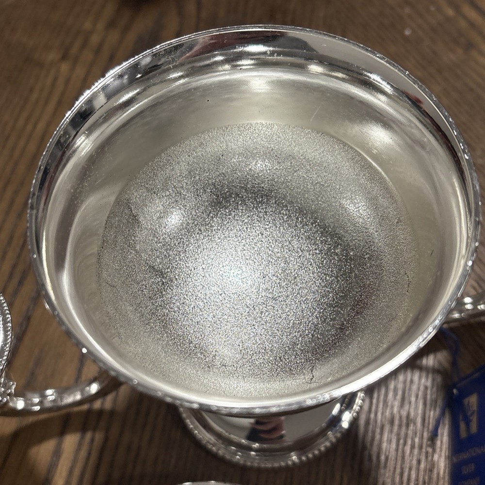 Vintage E. P. Zinc Silver Plated England Candle Holder International Silver Co.