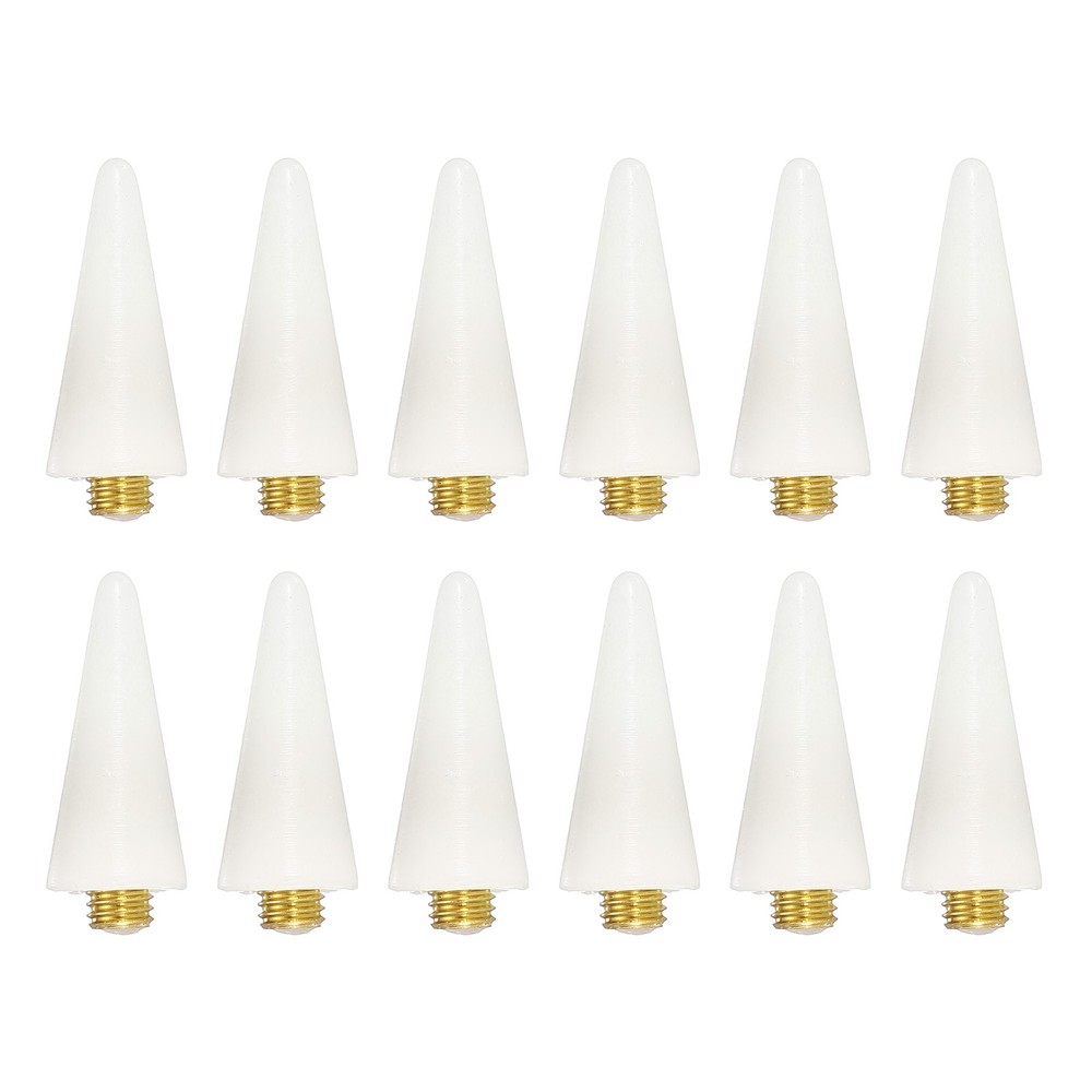 12Pcs Wax Head Tips, Rhinestone Picker Tool Wax Pencil Tips, White