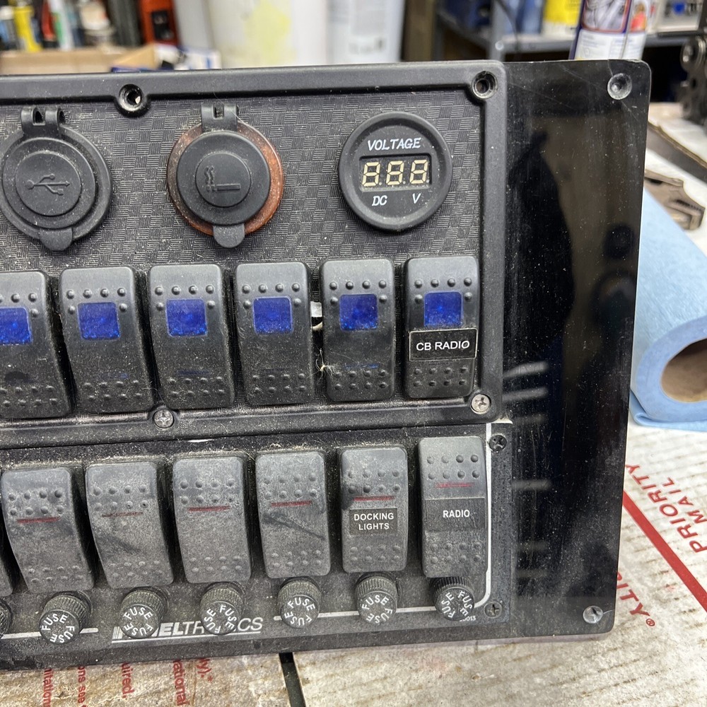 Boat dash panel