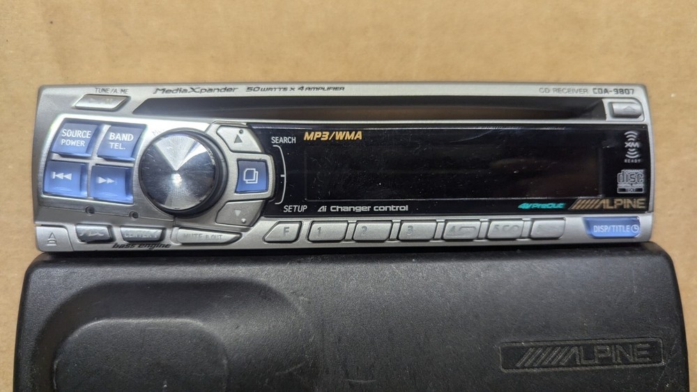 Alpine CDA-9807 cd receiver Faceplate Only in case
