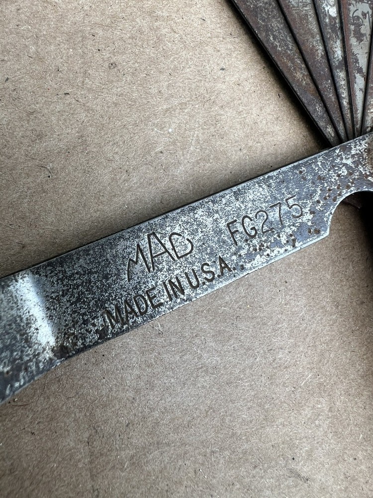 🇺🇸Mac Tools FG275 26-Blade Master Offset Feeler Gauge Set🇺🇸