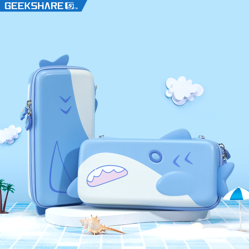 GeekShare Switch Shark Party Protective Case Dock Cover Thumb Grips Switch OLED