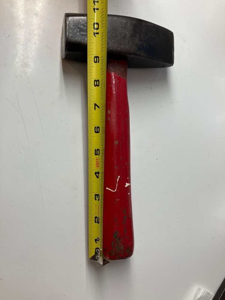 4 pound hammer marked Budde blacksmith railroad tool