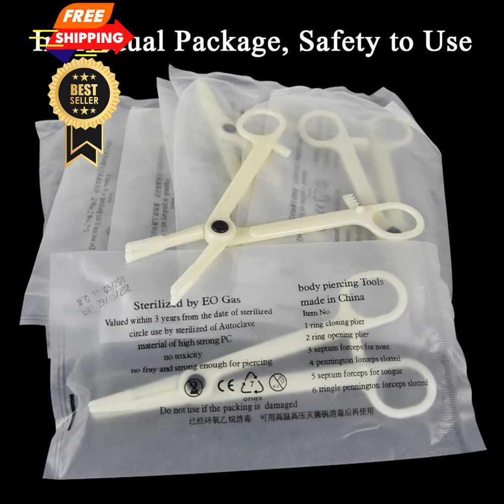 judero Belly Piercing Kit 16Pcs Button -16pcs