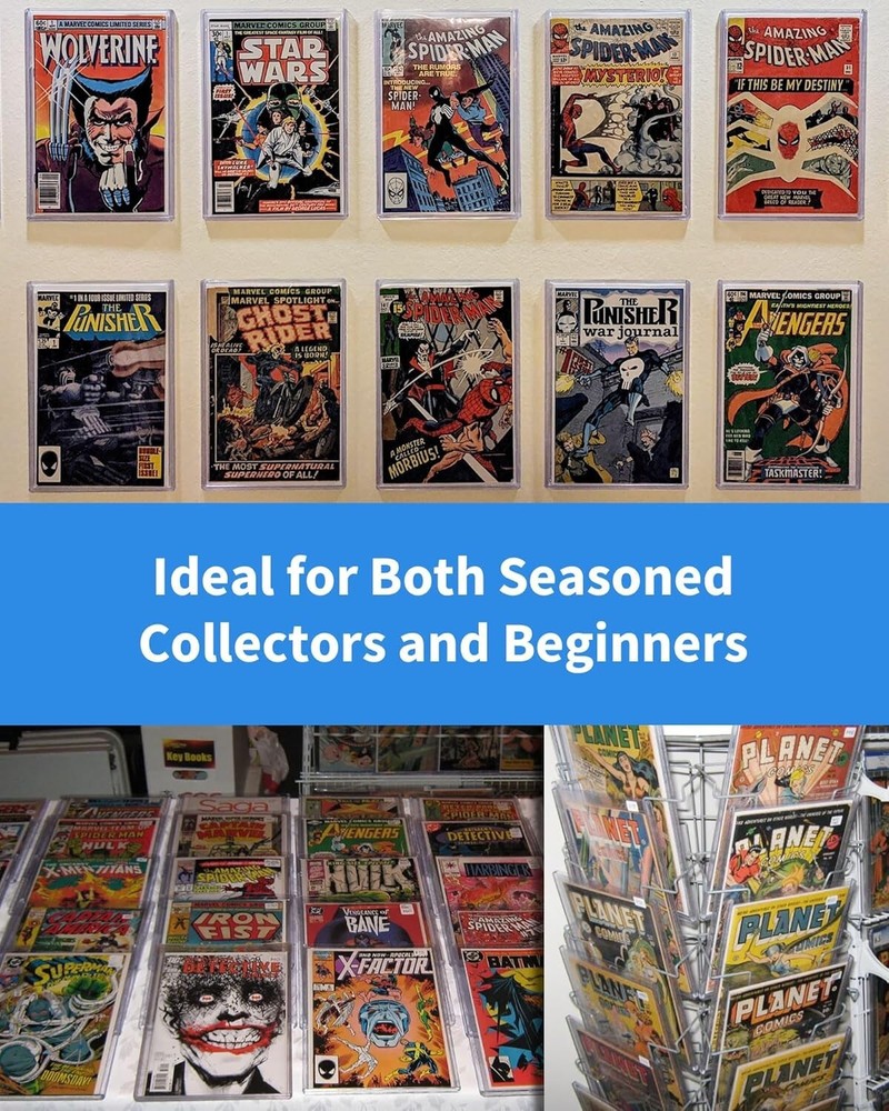 Comic Book Top Loaders for Current, Toploader Hard Sleeves Holder for Comic Book