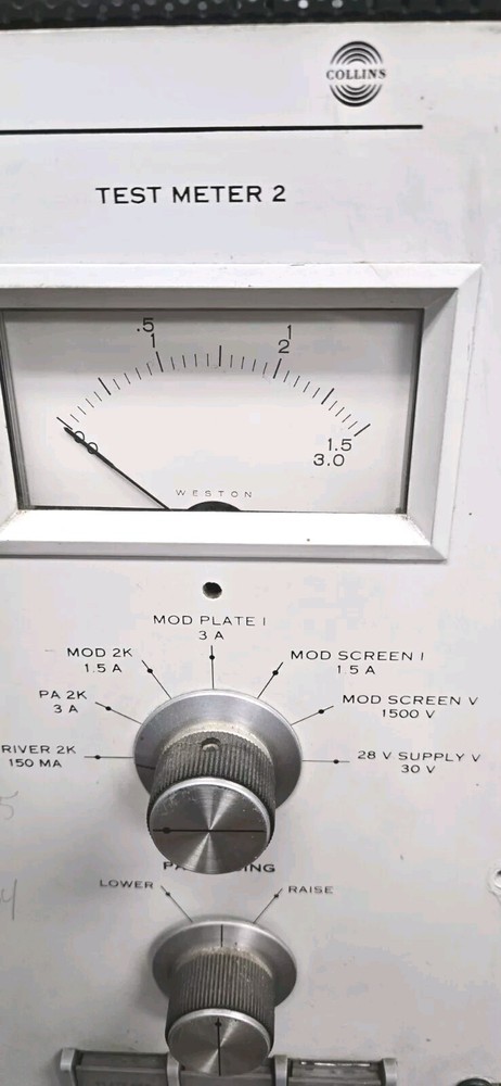AM Transmitter Radio Front Panel Controls Collins 820 E/F-1