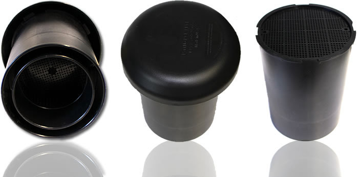 3" & 4" SEPTIC & SEWER ODOR VENT PIPE FILTER FOR ROOF VENT- STOP SEPTIC ODOR NOW