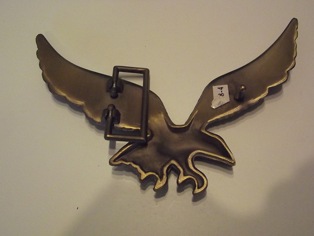 New Belt Buckle Gold Eagle Freedom