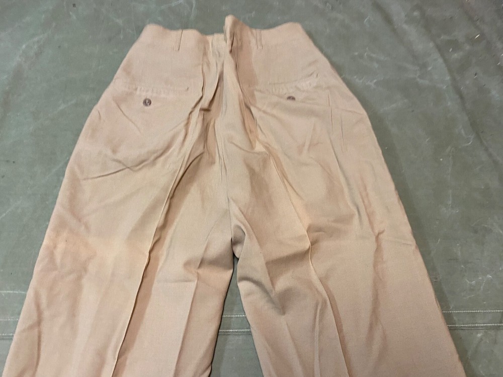 ORIGINAL WWII US ARMY OFFICER CLASS A "KHAKIS" TROUSERS- SMALL 32 WAIST