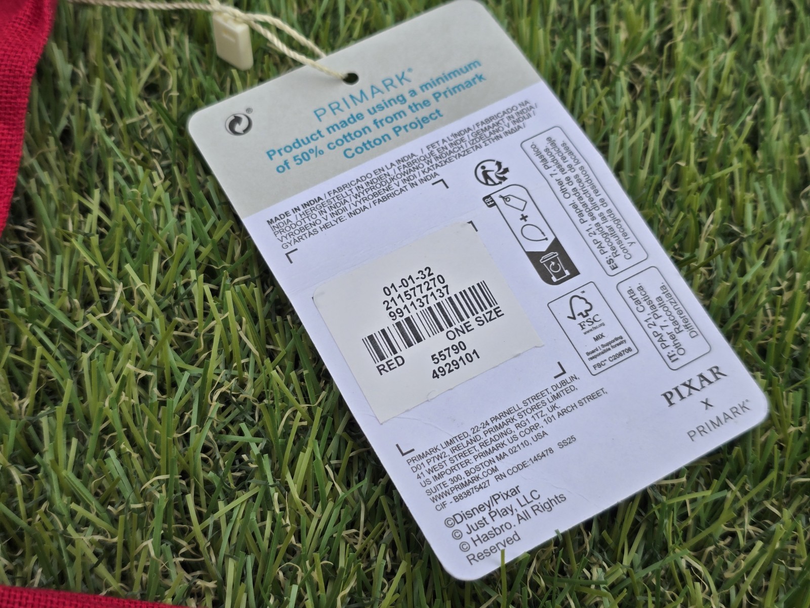 The Incredibles Primark Exclusive Tote Bag New with Tags Pixar Authentic Merch