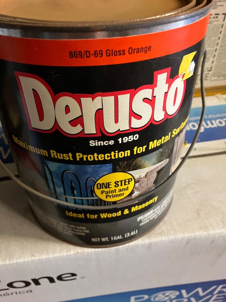 Derusto Gal Gloss Orange Gloss Professional Rust Preventive Enamel Paint