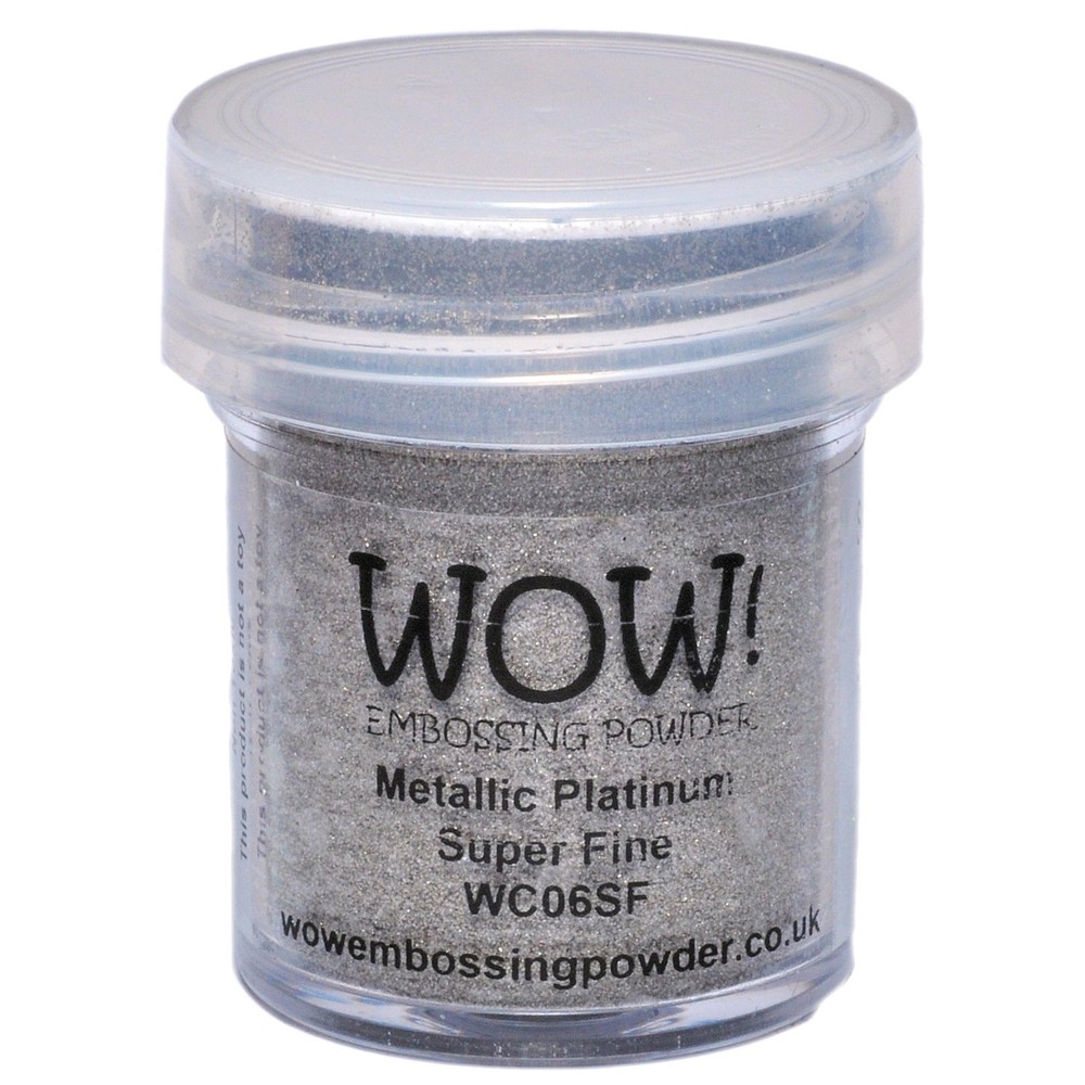 WOW! Embossing Powder Super Fine 15ml Platinum