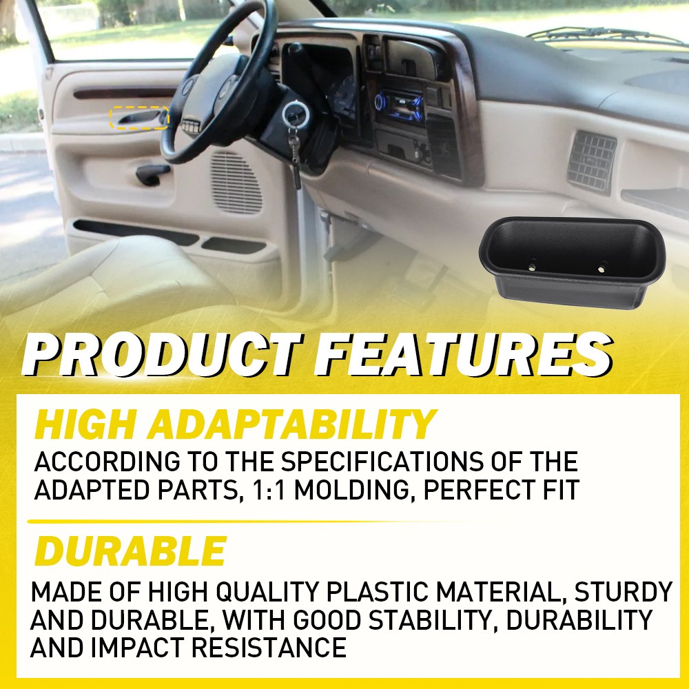 2PCS for 1994-2001 Dodge Ram 1500 2500 3500 Front RH LH Door Pull Handle Cup