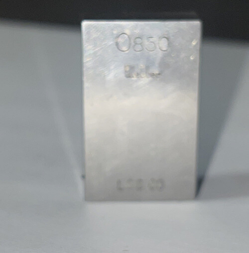 .850 Starrett-Webber Gage Block Used