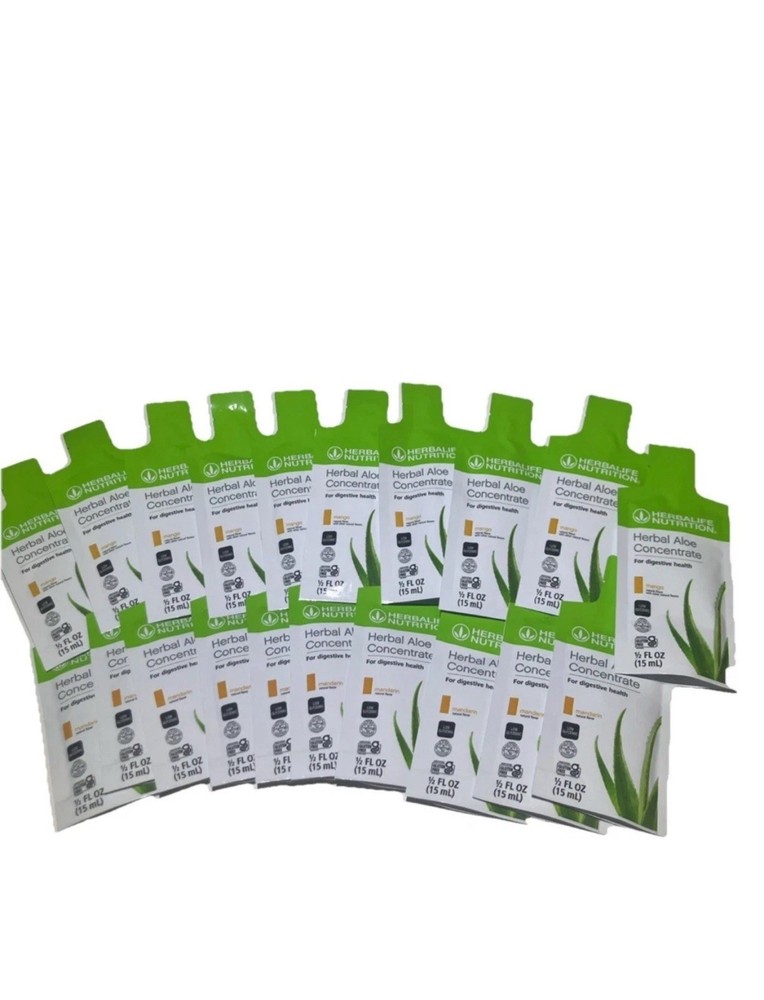 Herbalife Herbal Aloe Concentrate 30 Packets Mango