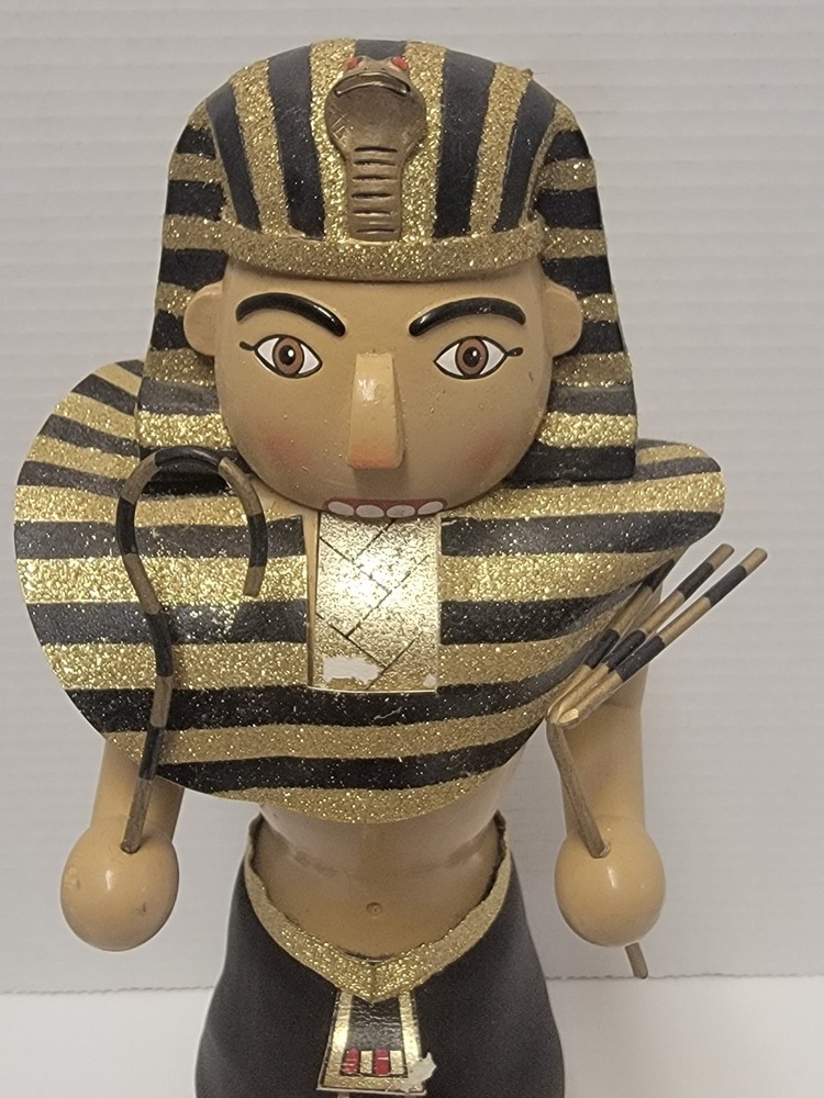 RARE Nutcracker Village Egyptian Pharaoh 2003 HTF Read Description