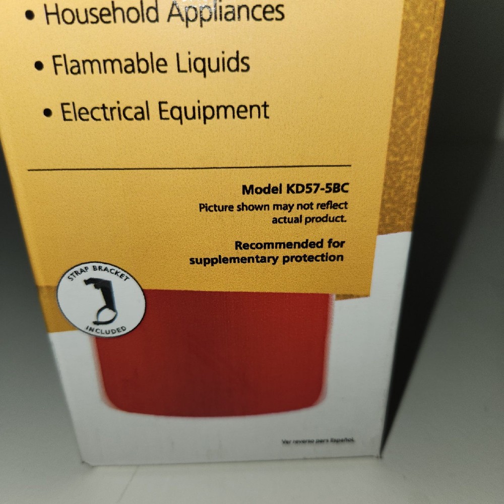 Kidde Basic Fire Extinguisher, 2 lb, UL 5-B:C (Model KD57-5BC)