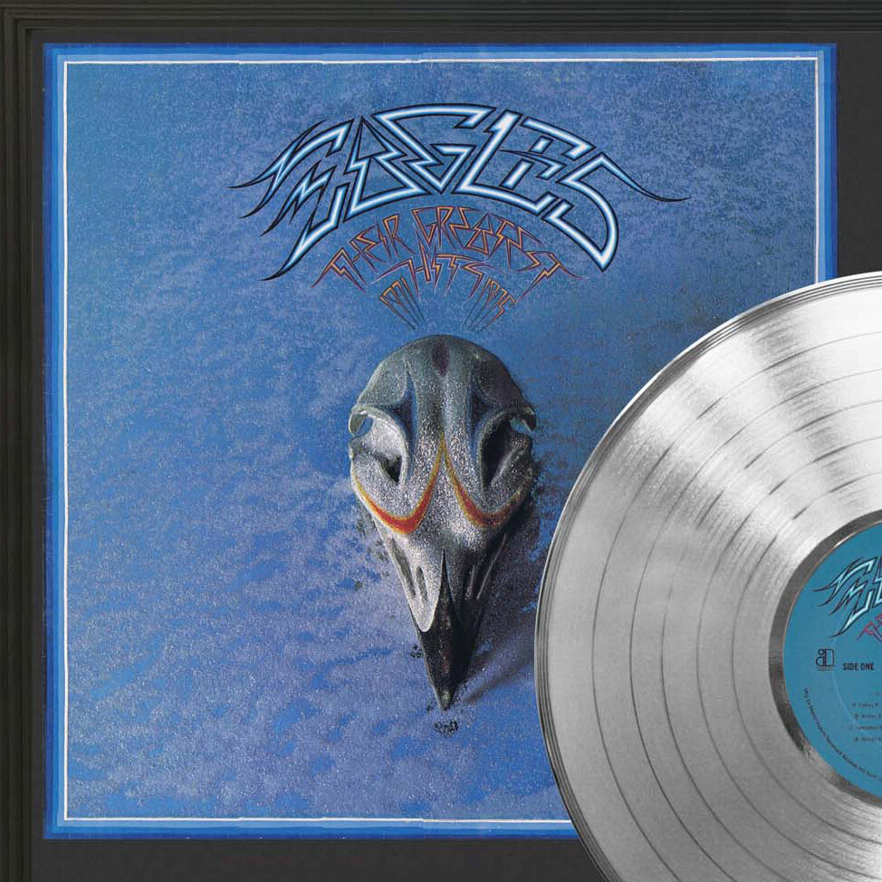 Eagles Framed Black wood Legends Of Music Platinum LP Record Display 2