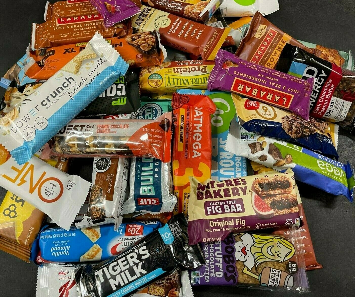 90 Assorted Brand - ENERGY NUTRITION PROTIEN BARS - Nature valley/Clif/RX/Kind