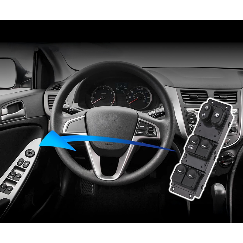 Power Window Control Switch Button for 2011- 2017 Hyundai Accent OEM 93570-1R111