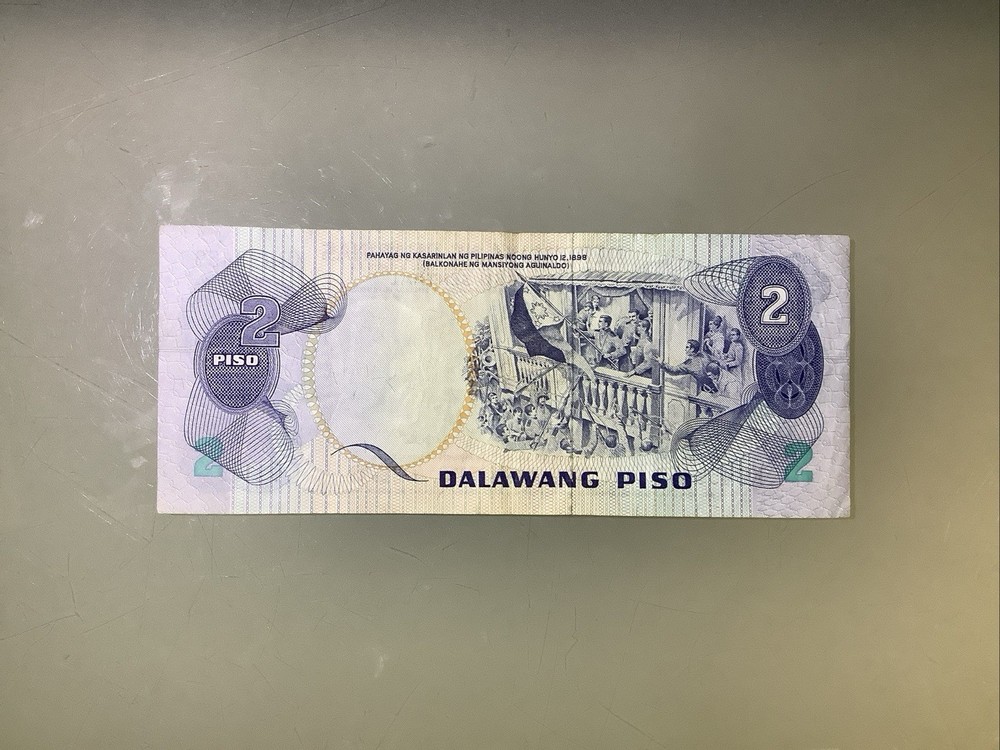 Philippines 2 Piso 1974 Circulated