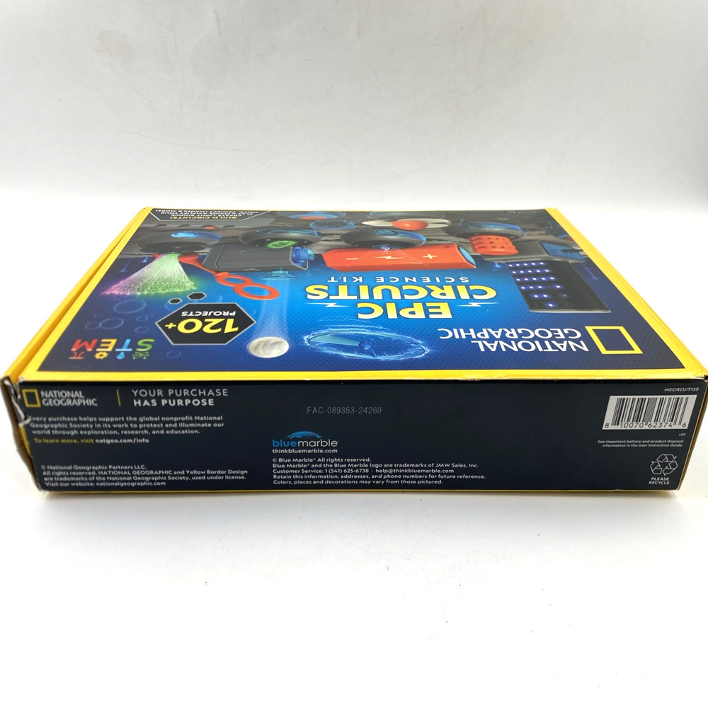 National Geographic Circuit Maker Kit STEM Electricity Learning 120 Projects