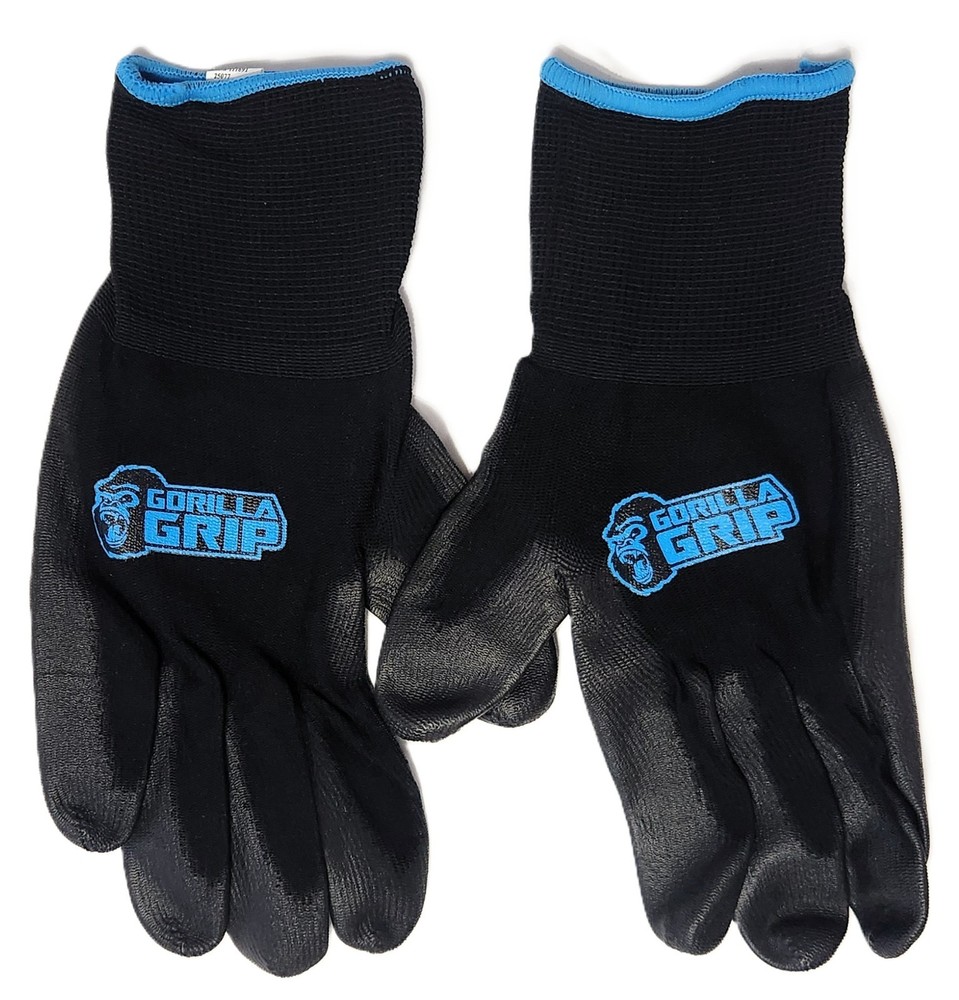 Grease Monkey Gorilla Grip Large Maximum Grip Work Gloves (3-Pack)