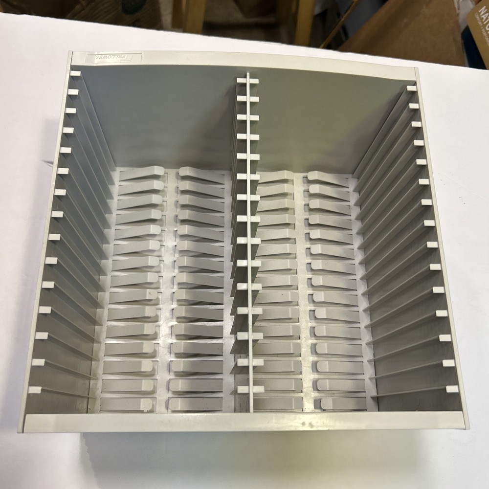 1 - Vtg Fellowes CD Rack Storage Unit 30 Computerware Spring Ejection Wall Mount