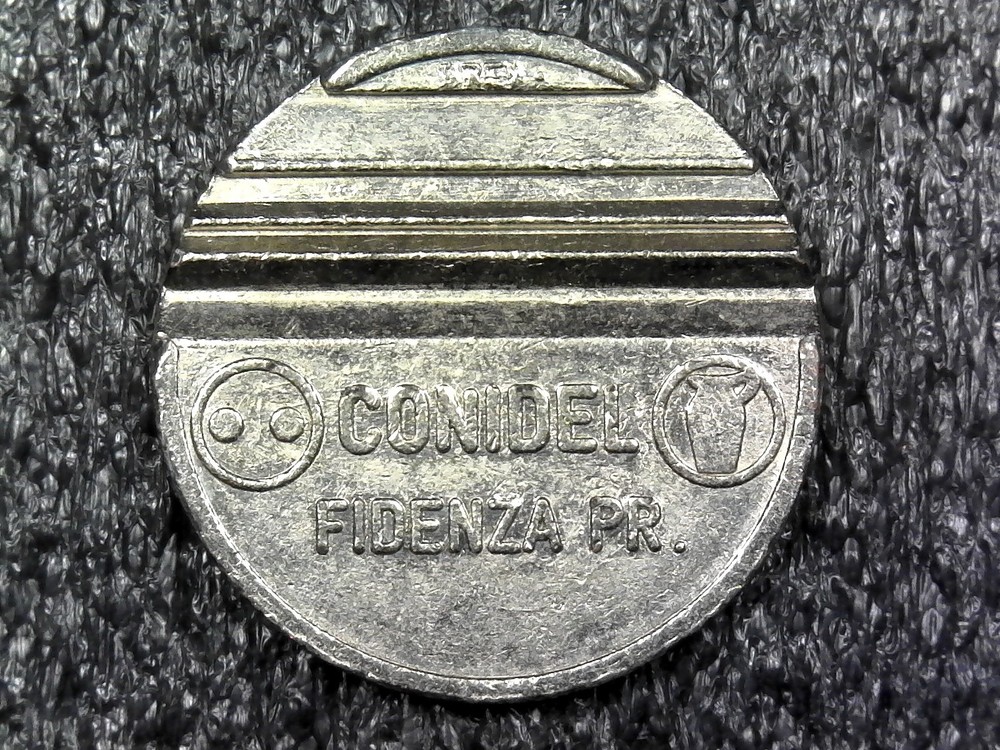 Conidel Gettone Slotted Transit Token 25mm (c1183)