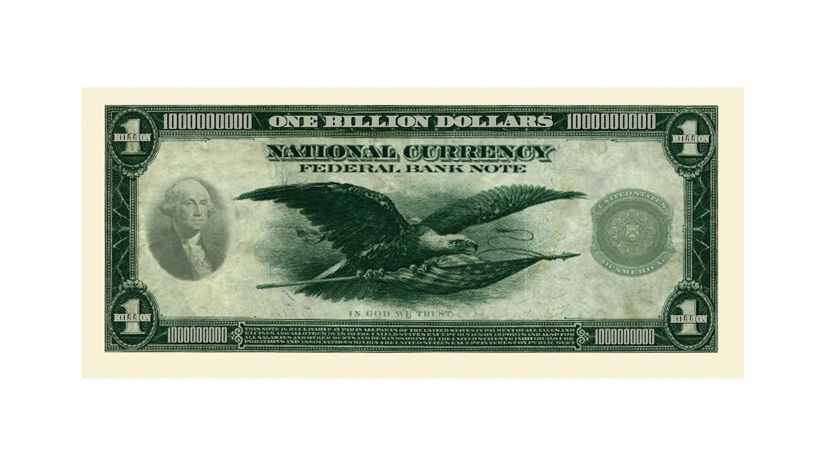 Wholesale Pack of 1000 Bills - Classic Billion Dollar Novelty Bills