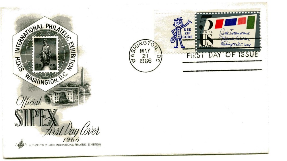 1310 SIPEX, ArtCraft, 'use zip code' tab single, FDC