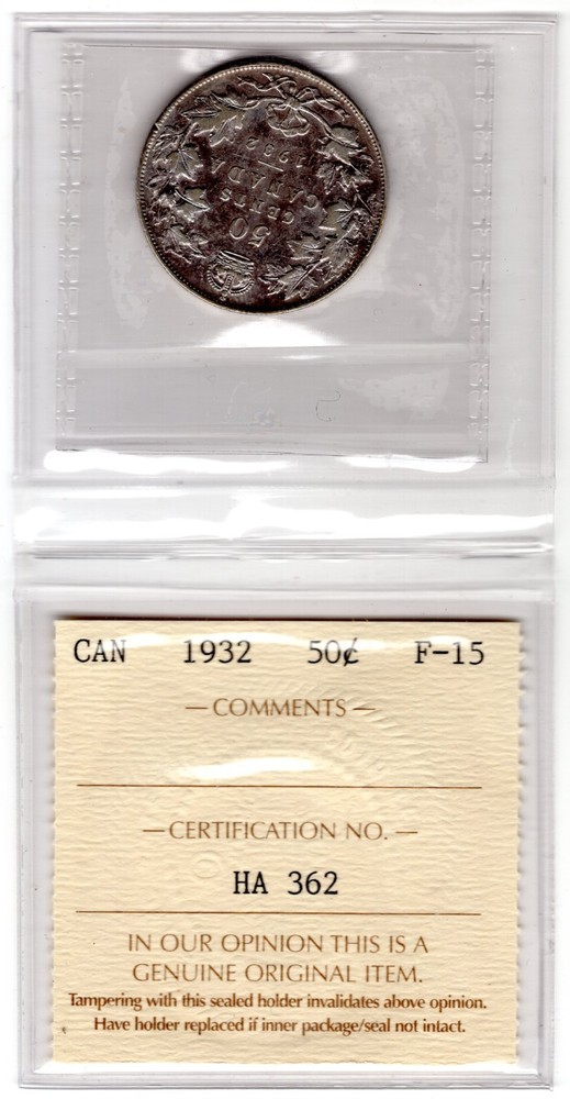 CAN 1932 50 cent F-15