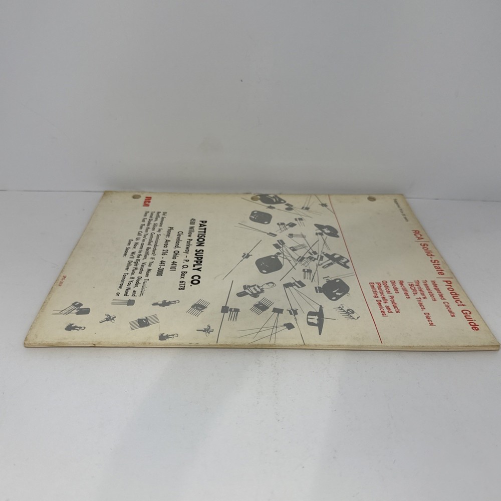 Vintage RCA Solid-State Product Guide Catalog - Pattison Supply Co.