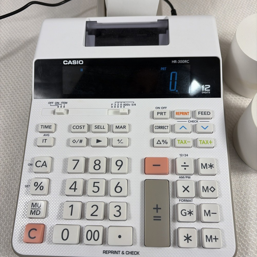 Casio HR-300RC Printing Calculator