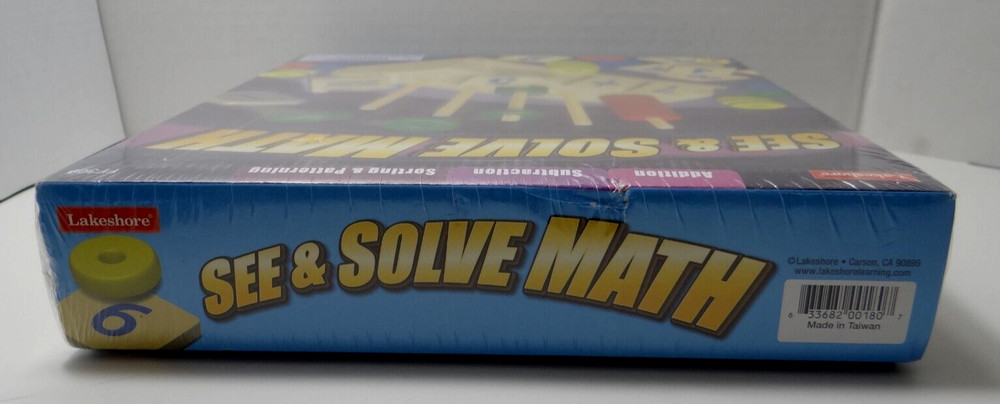 Lakeshore See & Solve Math Game Addition Substaction Sorting Patterning New