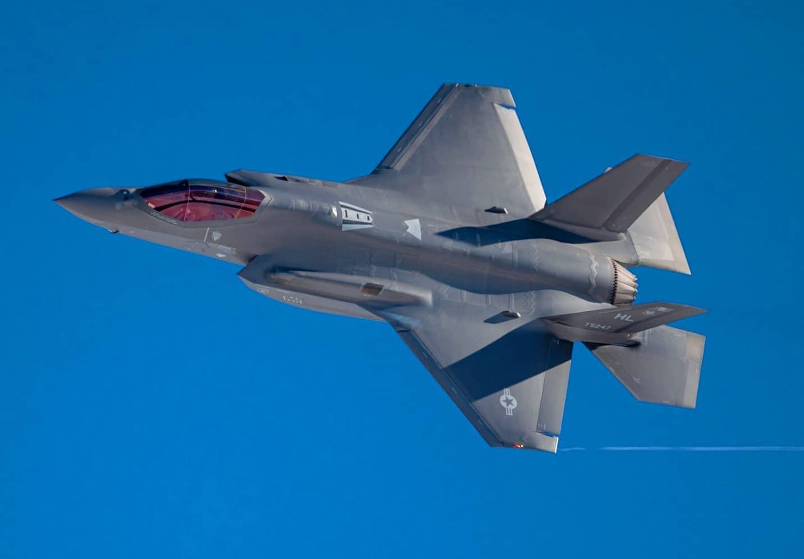 USAF -F-22- RAPTOR -DEMO TEAM-Langley AFB, VA-ORIGINAL AIR FORCE BLACK VEL PATCH