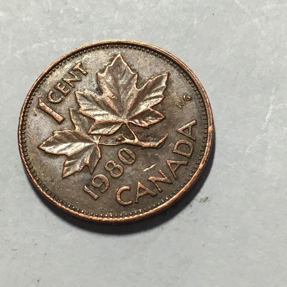 1980 CANADA ONE CENT COIN