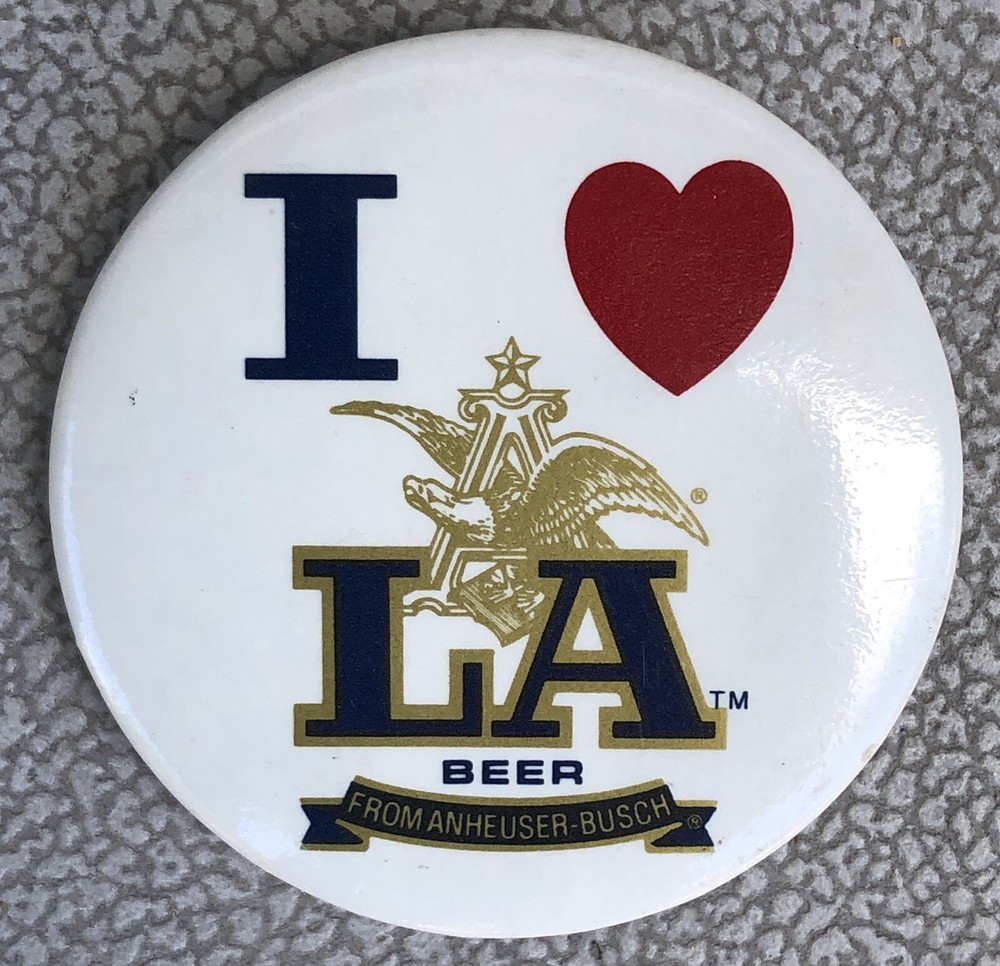 LA Beer Pin Back Button 2”