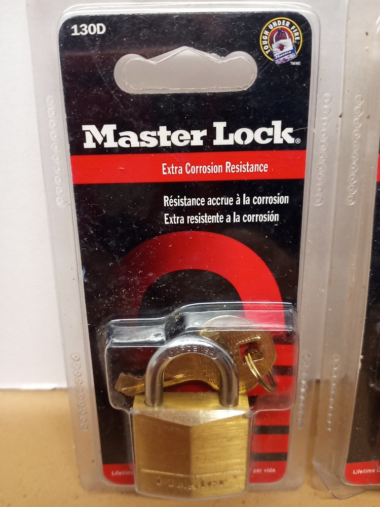 2 Master Lock Padlocks 130D Extra Corrosion Resistance